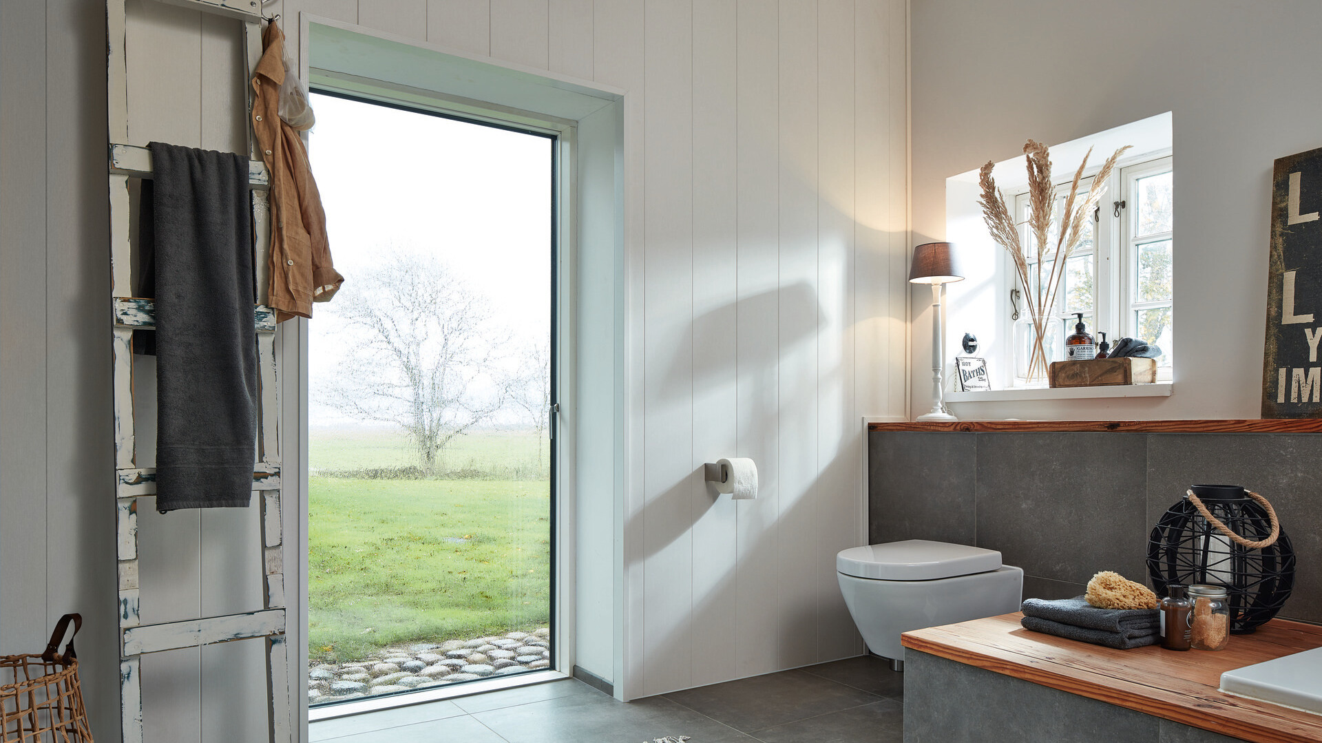 Feuchtraumpaneele für die schöne Wandgestaltung und Deckenverkleidung im Bad MEISTER Paneele bocado sind feuchtraumgeeignet