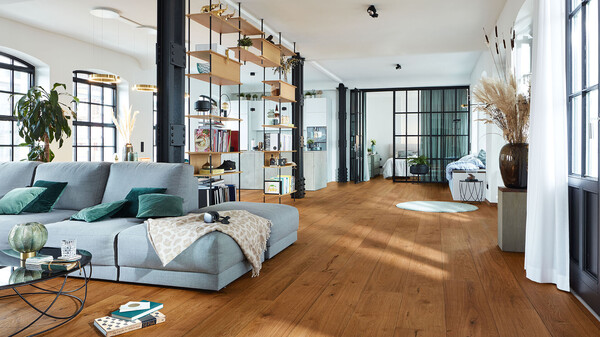 Lindura-Holzboden Eiche authentic kastanienbraun 8911