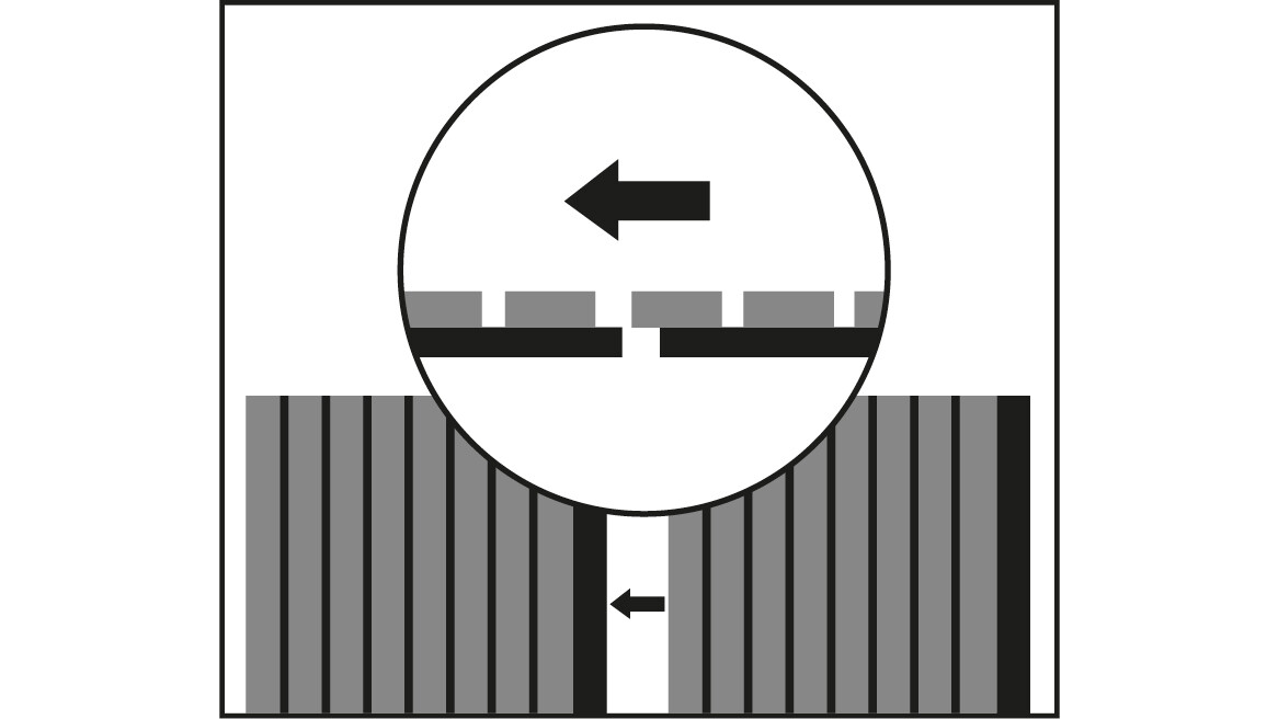 Paneele mit der Dekorlamelle überlappend montieren Paneele mit der Dekorlamelle überlappend montieren