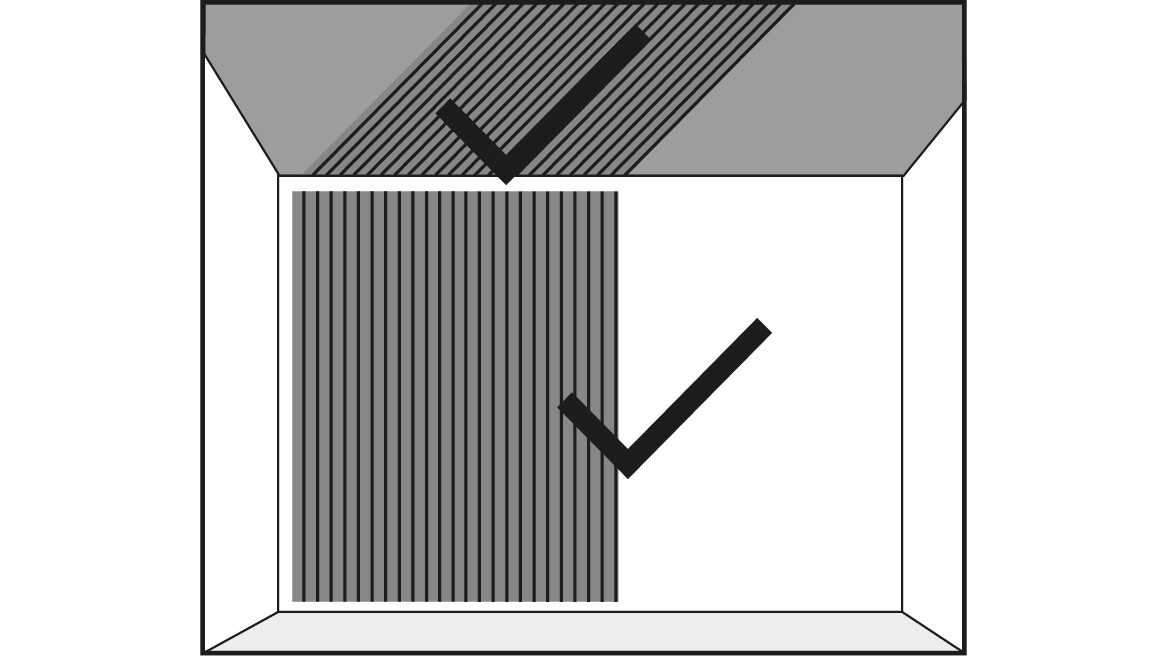 Auf einer Holzlattung können die Akustikpaneele an Wand und Decke angebracht werden Auf einer Holzlattung können die Akustikpaneele an Wand und Decke angebracht werden