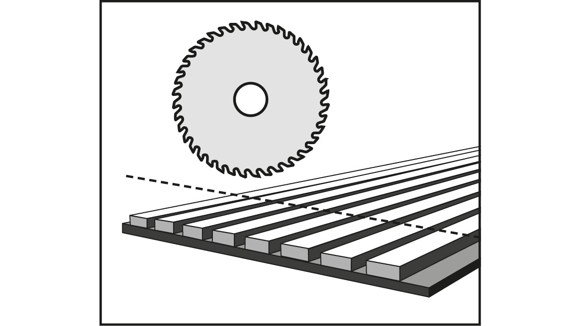 Zum Kürzen der Länge wird eine Säge benötigt. Zum Kürzen der Länge wird eine Säge benötigt.