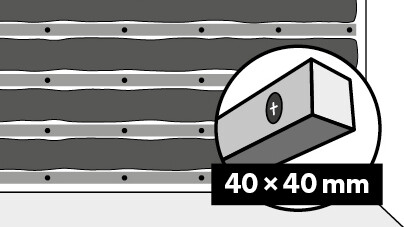 Unterkonstruktion mit Dämmung Acoustic Sense Unterkonstruktion mit Dämmung Acoustic Sense
