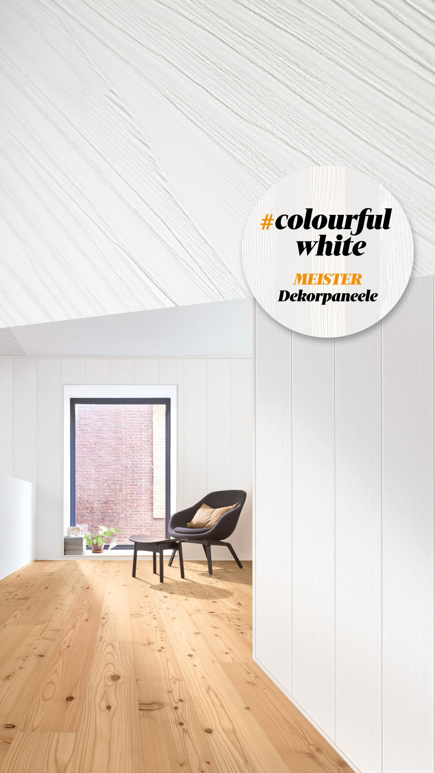 Dekorpaneele - einfach schöne Wandverkleidung Dekorpaneele in weiß als Wandverkleidung