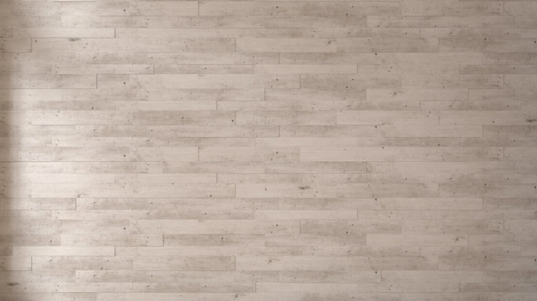 Die Doppelnut und unterschiedliche Breiten der Paneelbretter erzeugen ein plastisches Bild an der Wand fertige Wand mit Systempaneele