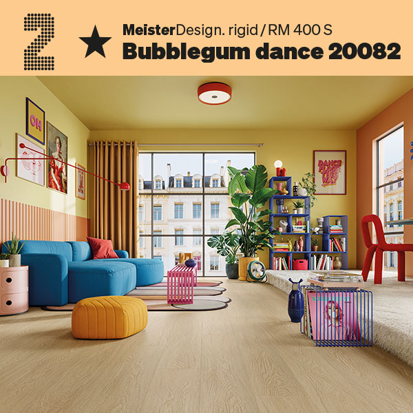 Vinylboden mit harmonischer Maserung