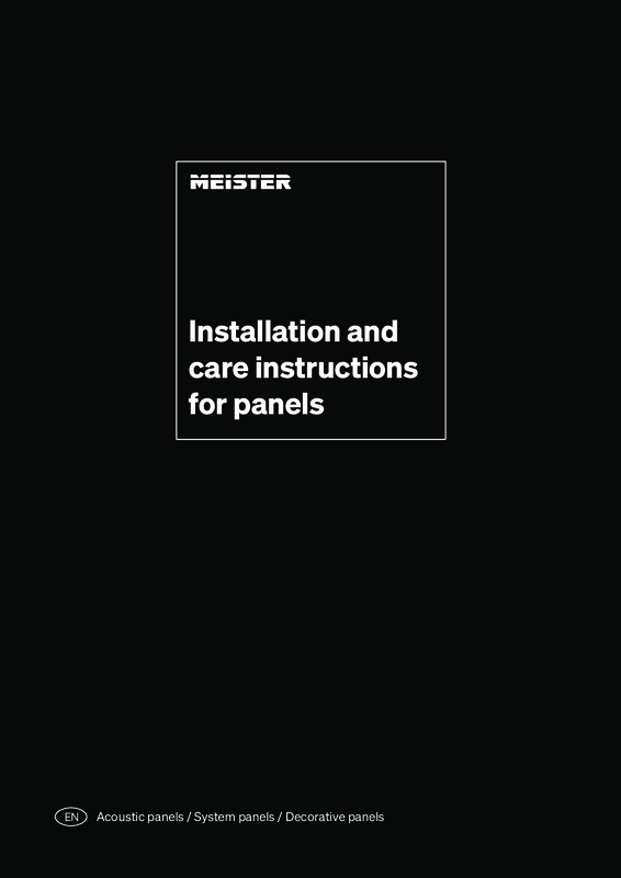 Installation and care instructions for panels_GB_2025 Installation and care instructions for panels_GB_2025