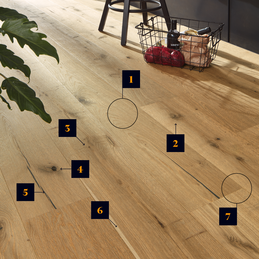 Details zur Holz-Sortierung bei Parkett 